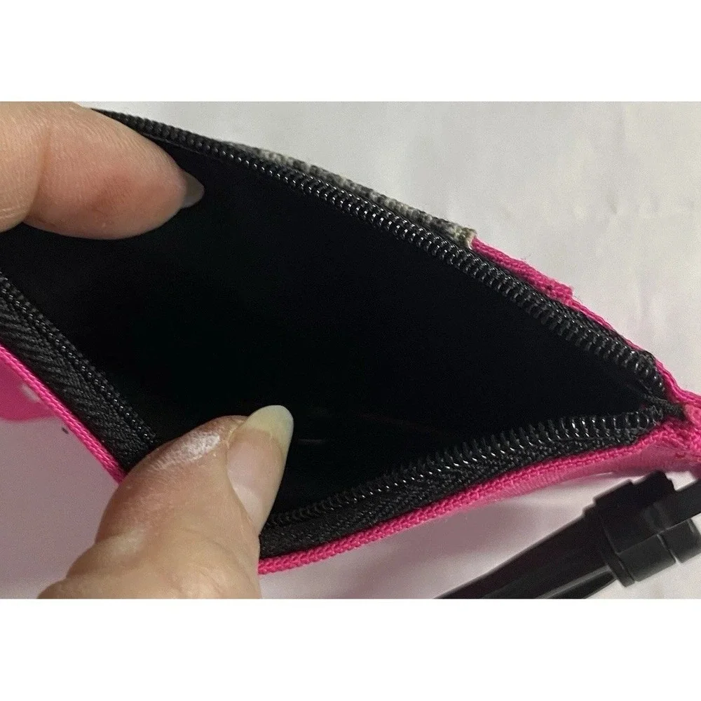 Pink Victoria's Secret Women  Classic Pink Card/ID Holder Backpack Charm 5x3.25